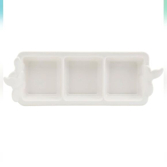 Tabletops Unlimited X Dolly Parton Stoneware 3-Section Serving Tray - Picture 4 of 9